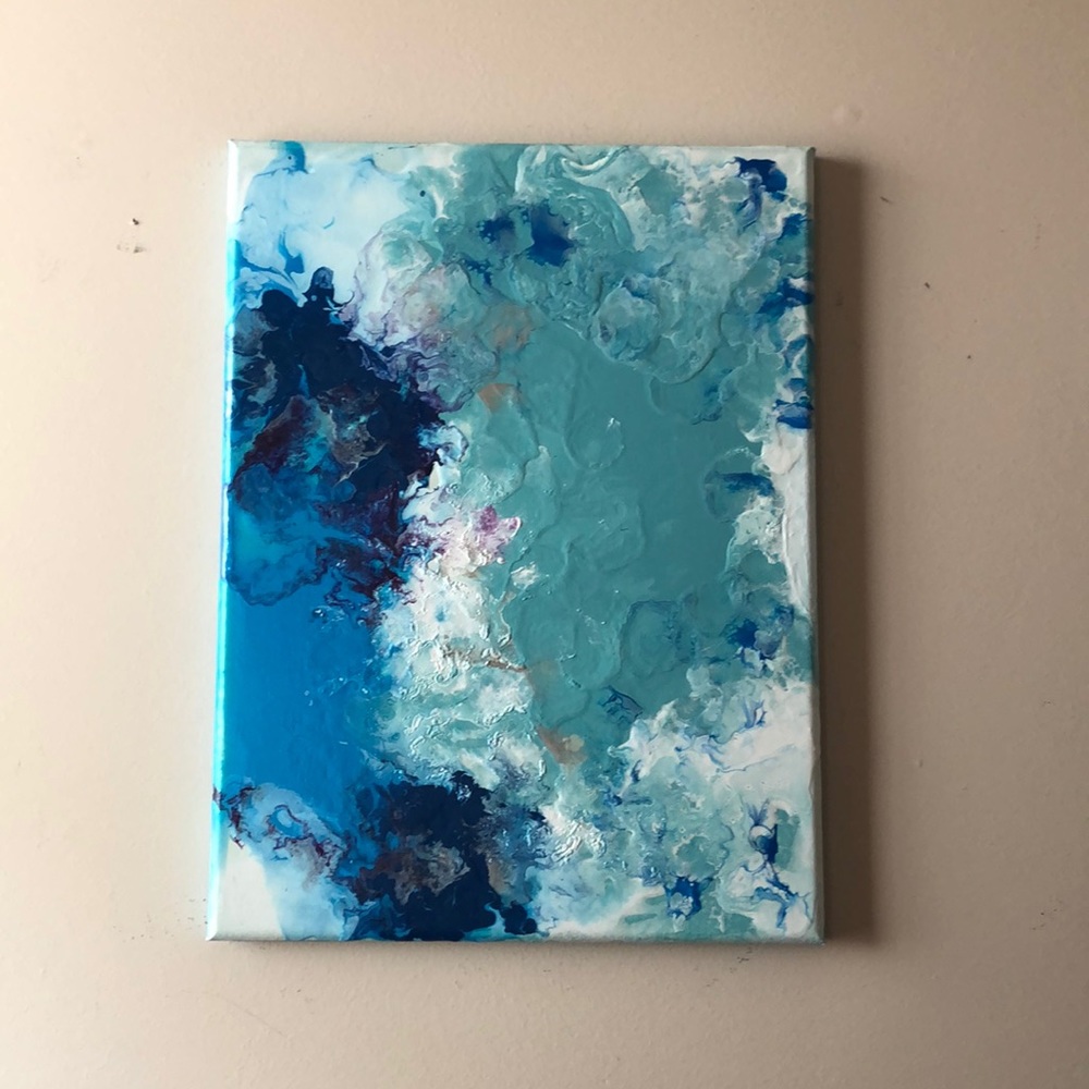 12 X 16” Acrylic Painting for Home Decor 🌊